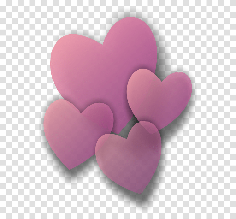 Em Heart, Cushion, Purple Transparent Png