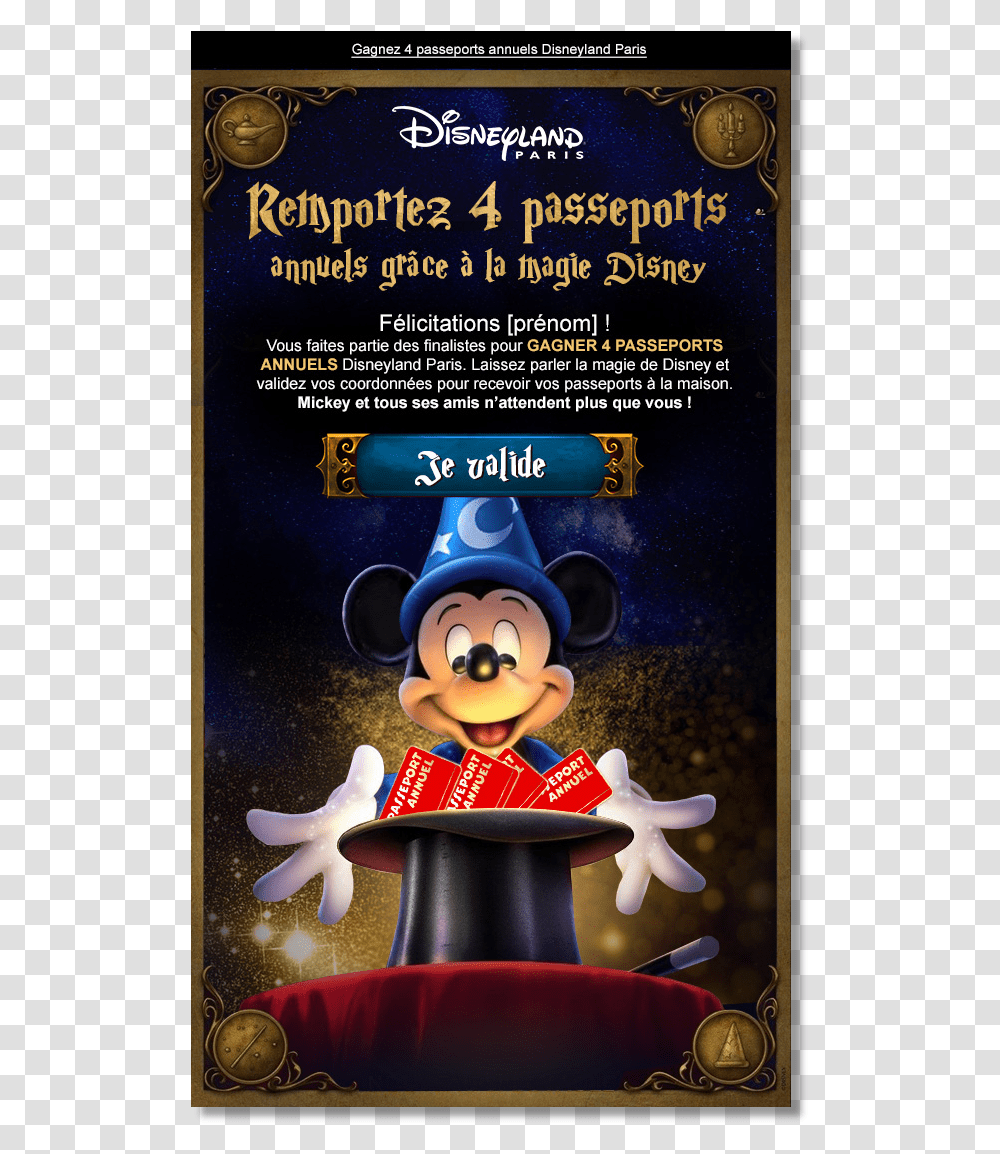 Email Disneyland Contest, Performer, Advertisement, Poster, Magician Transparent Png