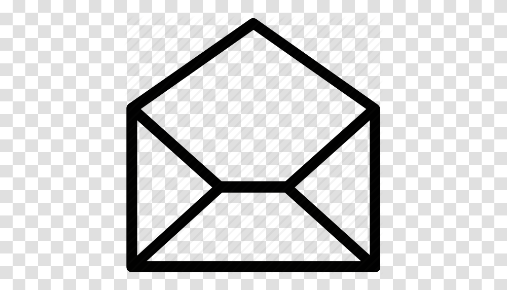 Email Envelope Open Envelope Opened Email Icon, Triangle, Lighting, Pattern, Texture Transparent Png