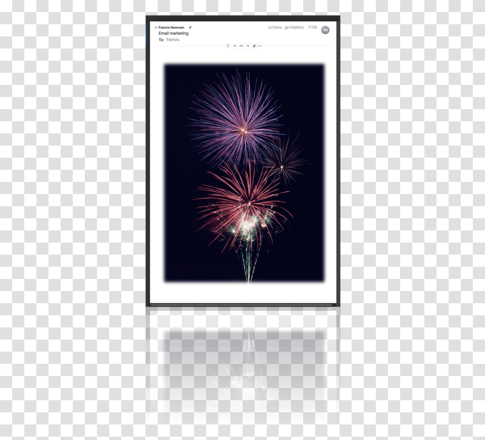 Email Marketing Fireworks, Nature, Outdoors, Night, Screen Transparent Png