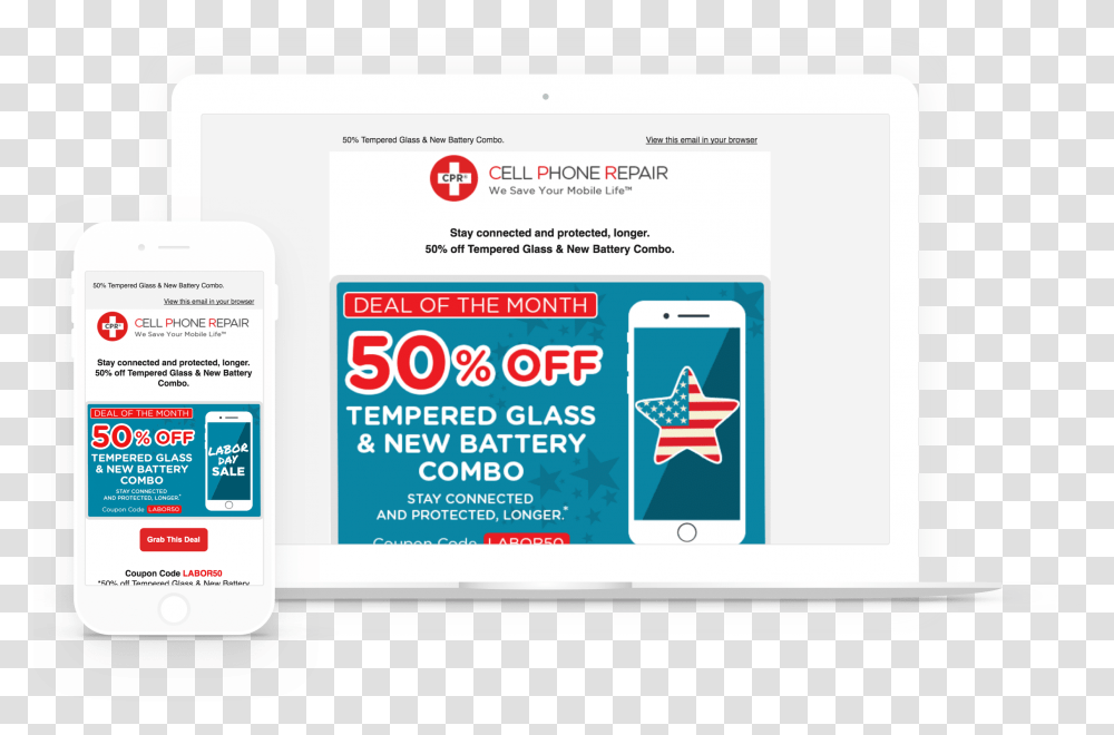 Email Marketing For Cpr By Front Porch Solutions Cell Phone Repair Marketing, Label, Poster, Advertisement Transparent Png