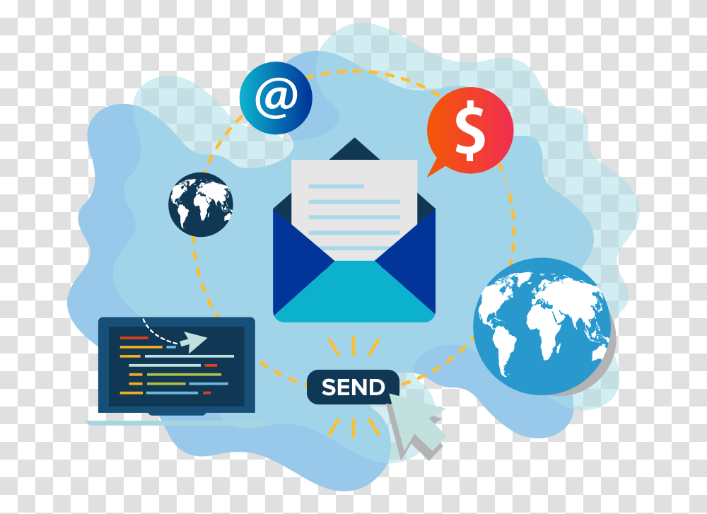 Email Marketing Icon, Sphere, Outer Space, Astronomy, Network Transparent Png