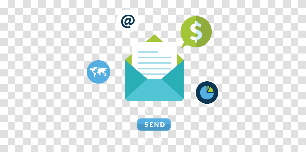 Email Marketing Image Flat, Envelope, Sphere, Network Transparent Png