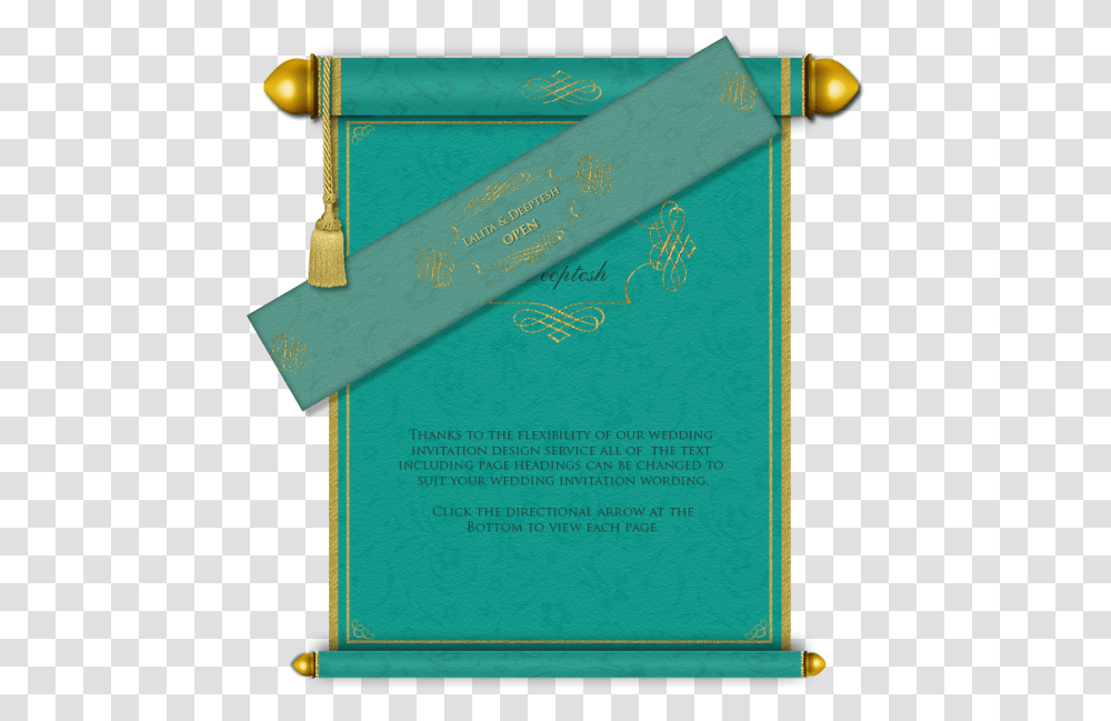 Email Wedding Card Hindu Marriage Card Design, Scroll, Box, Incense Transparent Png