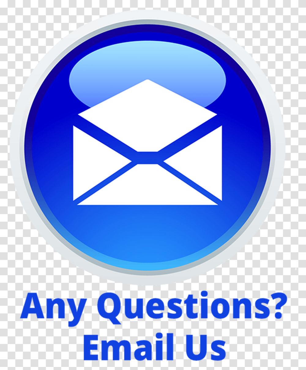 Emails Us Any Questions Email Icon, Envelope, Logo, Trademark Transparent Png