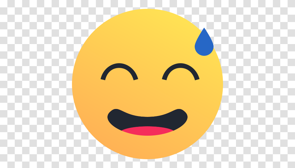 Embarrass Emoji Emoticon Face Reaction Sweat Icon, Tabletop, Furniture, Baseball Cap Transparent Png