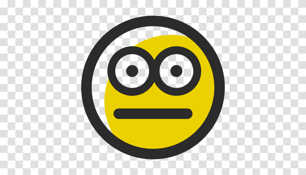 Embarrassed Colored Stroke Emoticon, Light, Rug, Pac Man Transparent Png