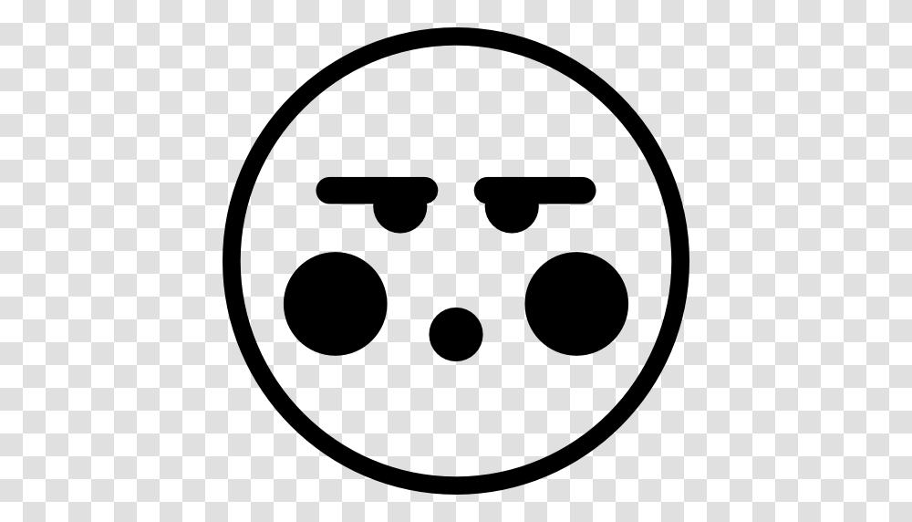Embarrassed Feelings Interface Emoticons Faces Heads People Icon, Stencil, Disk, Sign Transparent Png