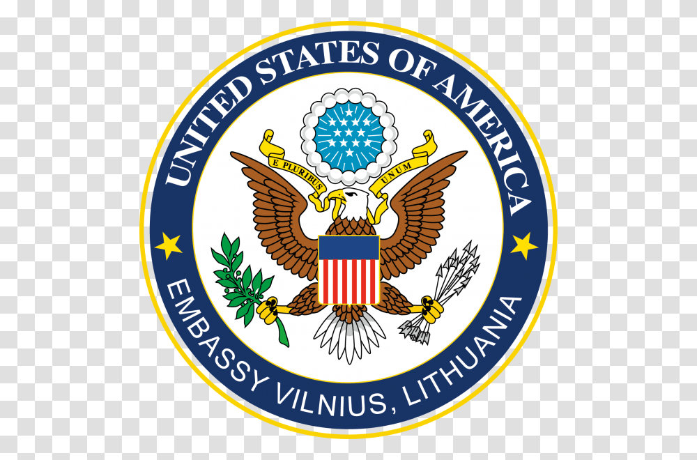 Embassy Of The United States Kabul, Logo, Trademark, Badge Transparent Png