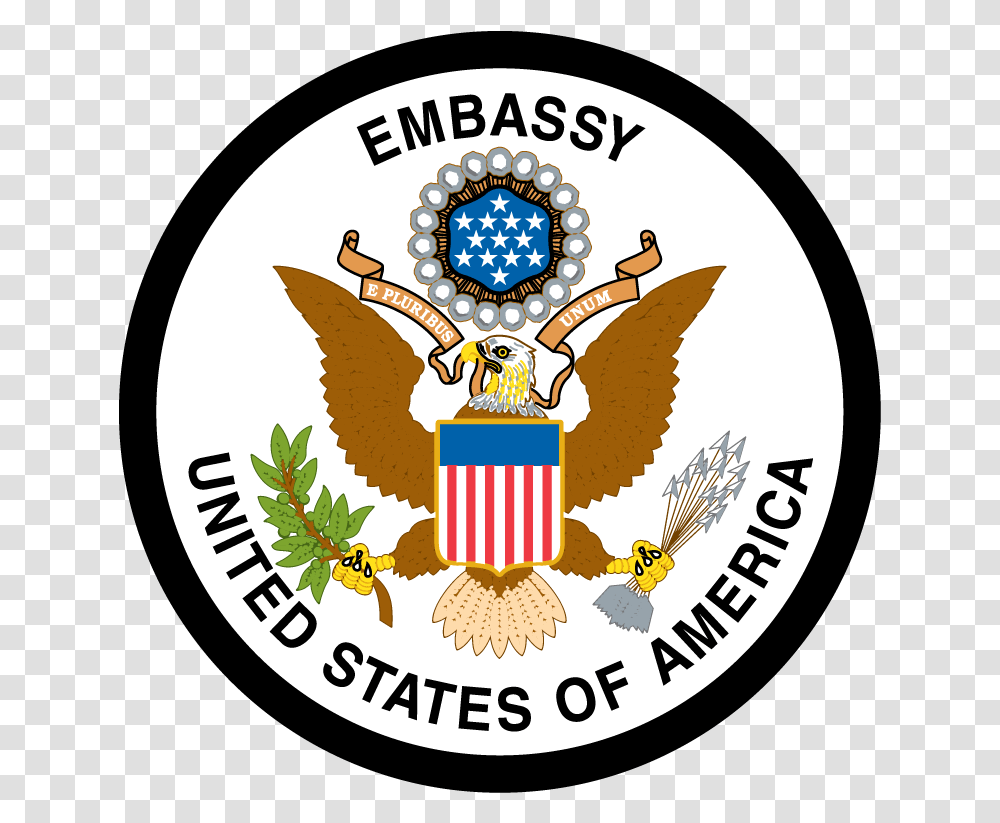 Embassy United States Of America America's Great Seal Gif, Logo, Trademark, Badge Transparent Png