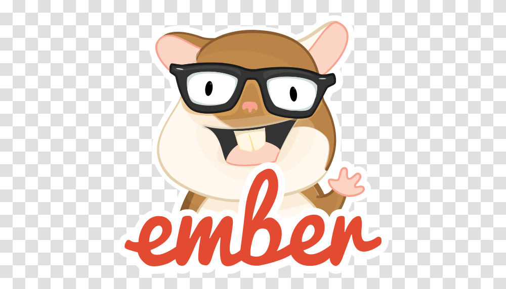 Ember Logo, Label, Sunglasses, Mammal Transparent Png