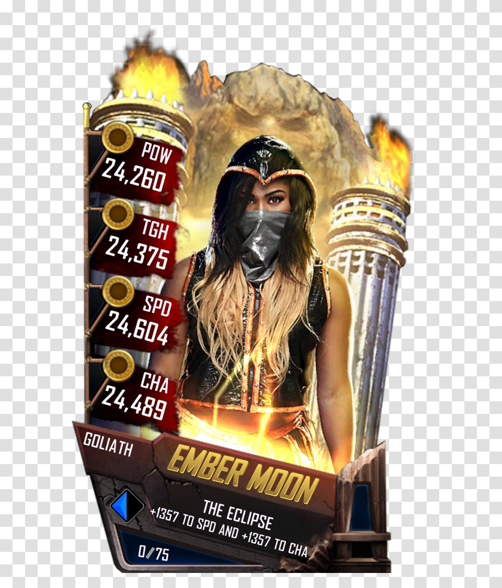 Ember Moon Alexa Bliss Wwe Supercard Goliath, Person, Human, Poster, Advertisement Transparent Png