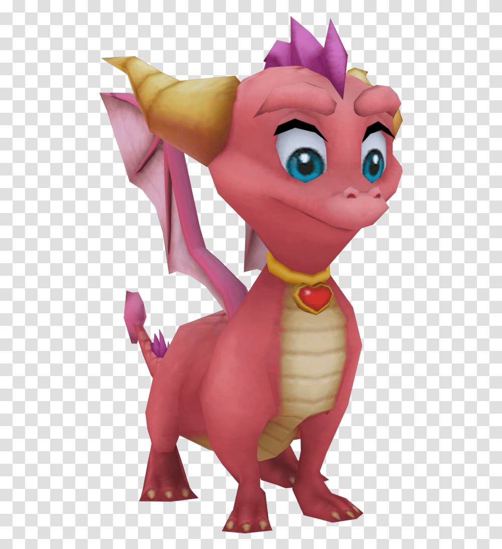 Ember Spyro A Hero's Tail Model By Crasharki The Pink Spyro The Dragon, Toy, Figurine, Person, Human Transparent Png