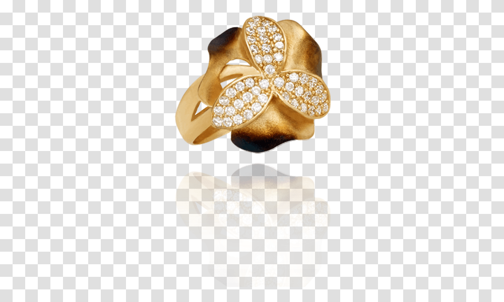 Ember Tri Petal Buttercup Ring Ring, Accessories, Accessory, Jewelry, Diamond Transparent Png