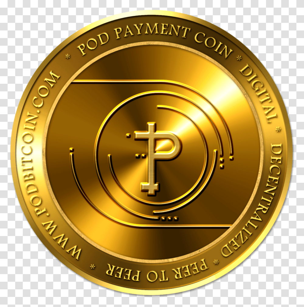 Emblem, Gold, Coin, Money, Clock Tower Transparent Png