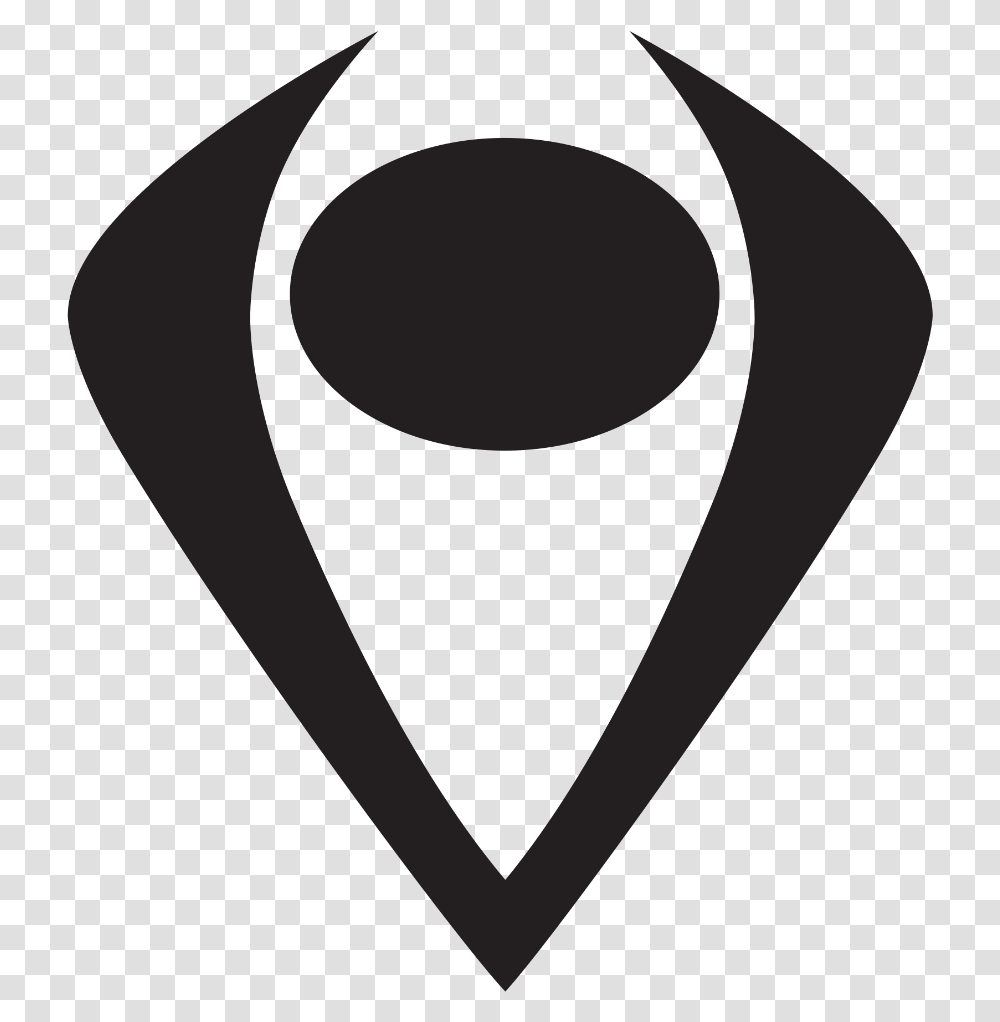 Emblem, Heart, Path, Plectrum, Stencil Transparent Png