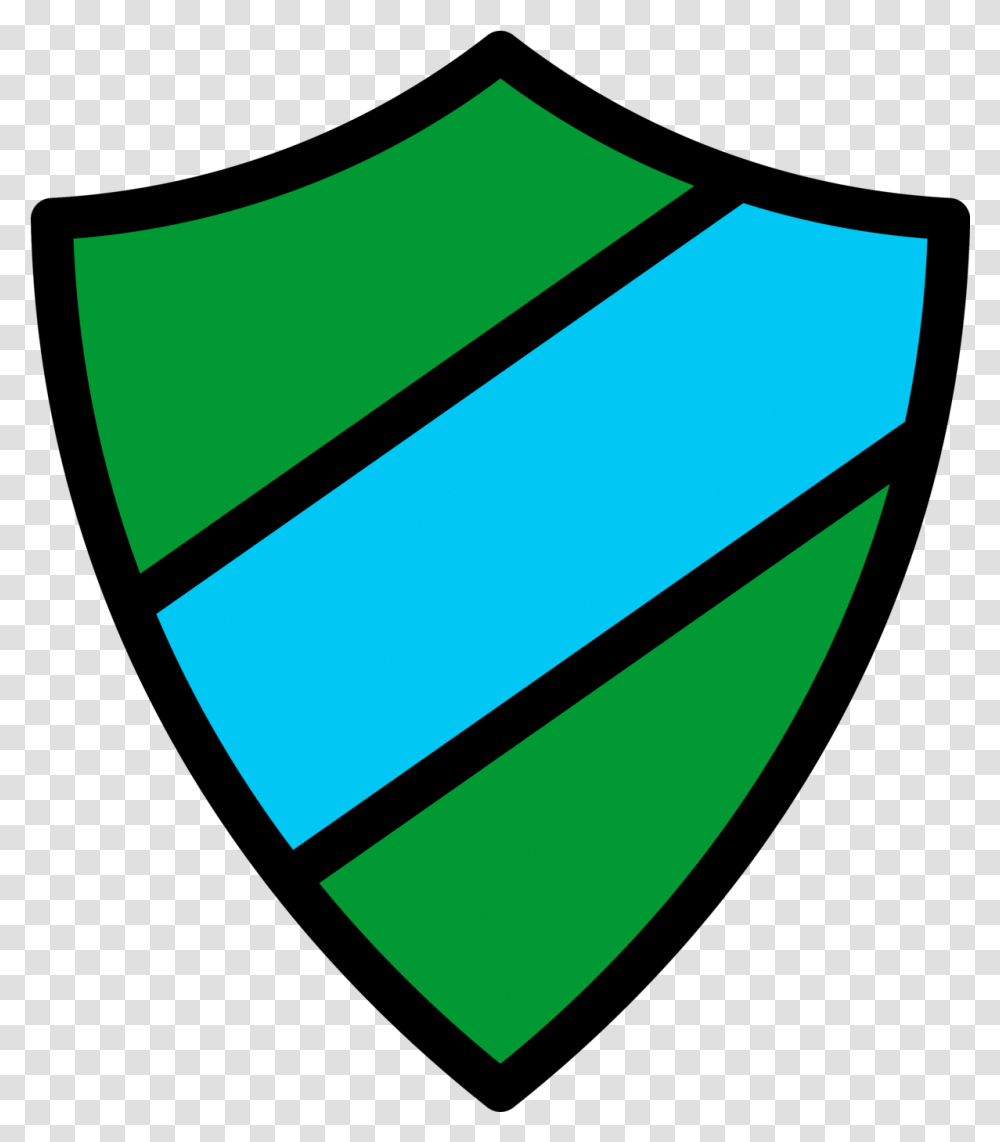 Emblem Icon Dark Green Black Sheild On Light Blue, Shield, Armor Transparent Png