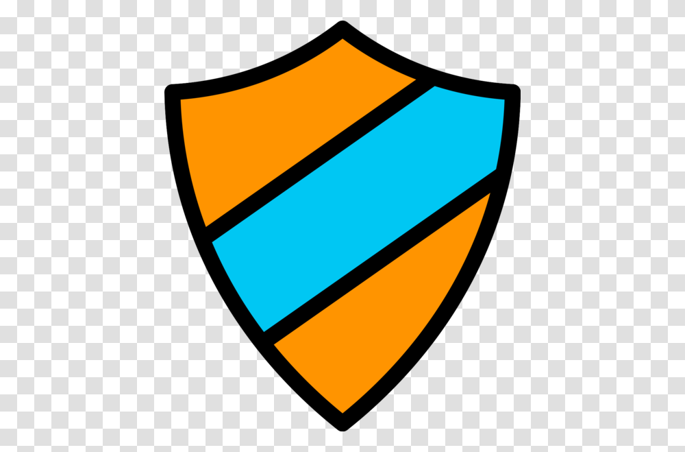 Emblem Icon Orange Light Blue Dark Blue Shield, Armor, Business Card, Paper Transparent Png