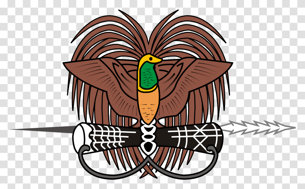 Emblem Of Papua New Guinea, Bird, Animal, Tiger, Zebra Transparent Png