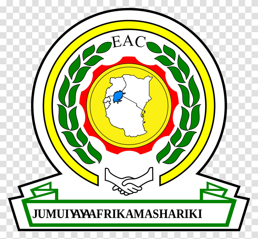 Emblem Of The East African Community East African Community Logo, Text, Symbol, Trademark, Label Transparent Png