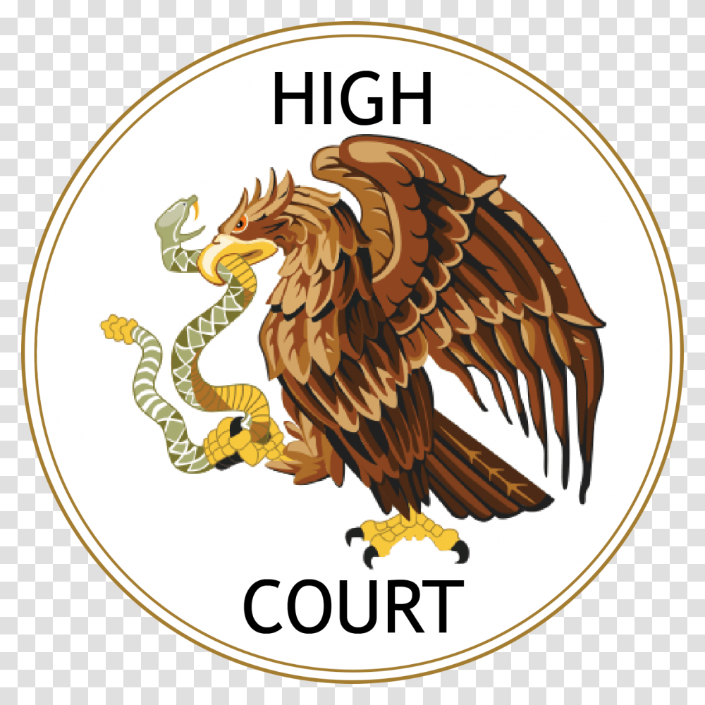 Emblem Of The High Court Of The Norfolk Empire Mexico Flag Eagle, Bird, Animal, Logo Transparent Png