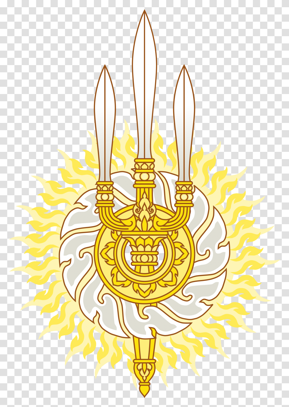 Emblem Of The House Of Chakri, Bonfire, Flame, Brass Section Transparent Png