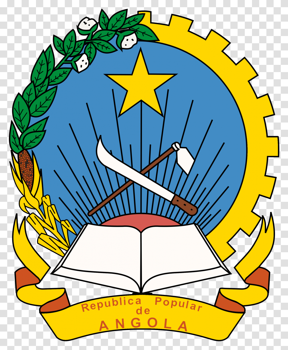 Emblem Of The People's Republic Of Angola Angola Coat Of Arms, Star Symbol Transparent Png
