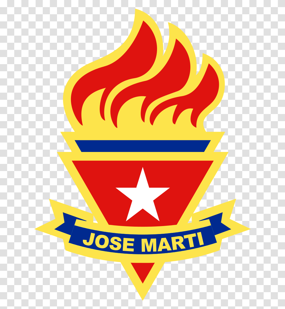 Emblema Pioneros Cuba Organizacin De Pioneros Jos Mart, Logo, Trademark, Star Symbol Transparent Png