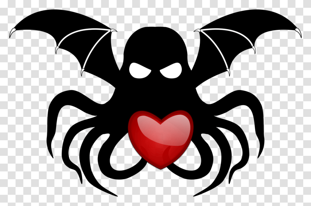 Emblemsymbolwing Cthulhu, Heart Transparent Png
