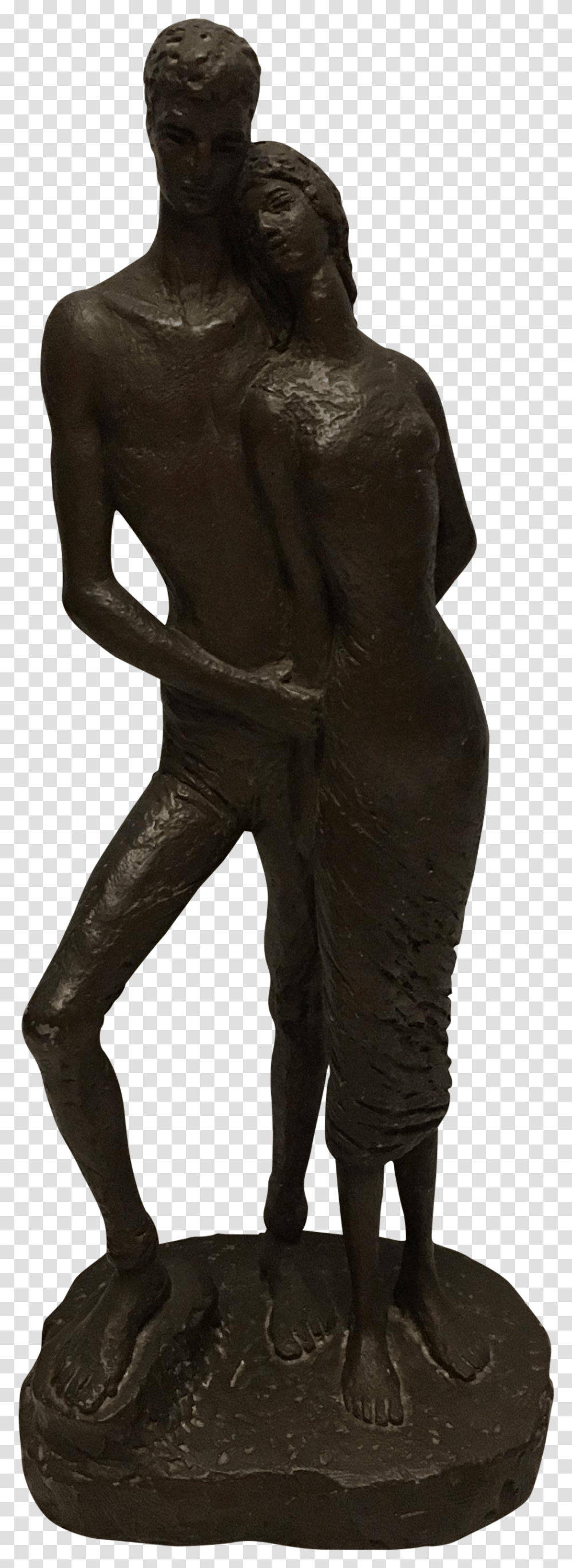 Embracing Lovers Statue Spandex, Bronze, Sculpture, Person Transparent Png