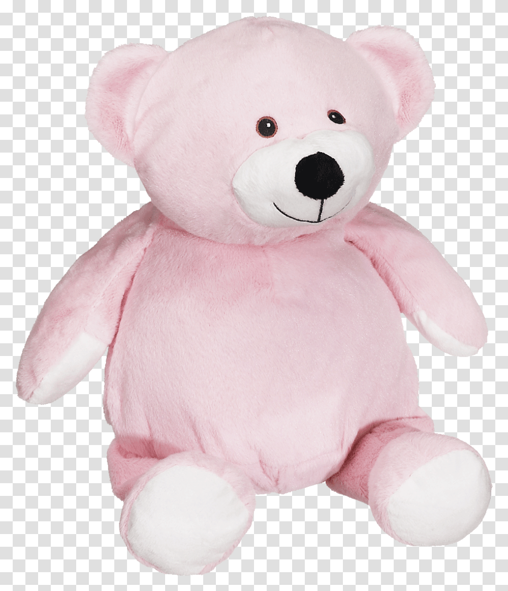 Embroider Buddy Mister Buddy Bear Pink Teddy Bear, Toy, Plush Transparent Png