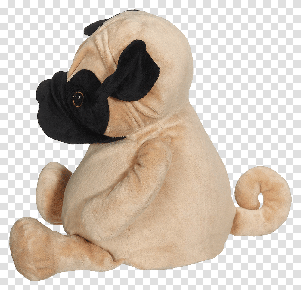 Embroider Buddy Parker Pug Buddy Stuffed Toy, Plush, Person, Human, Animal Transparent Png