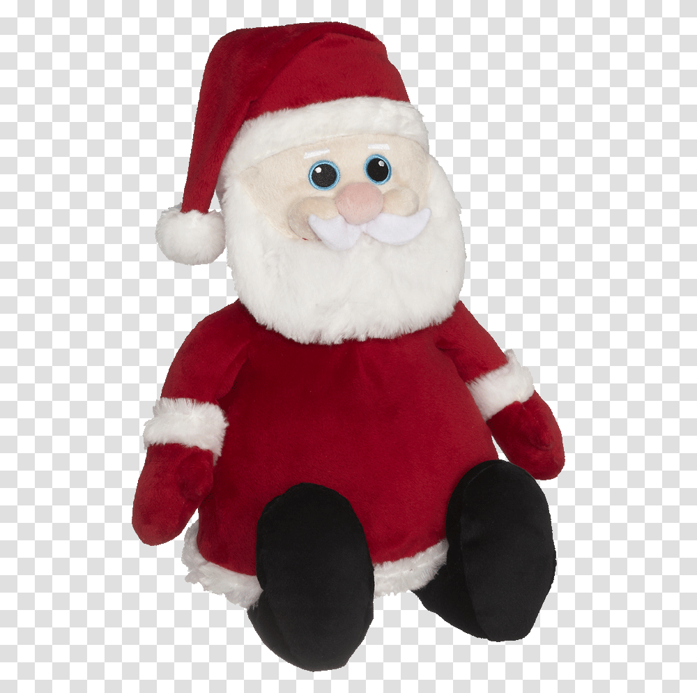 Embroider Buddy Santa Buddy Christmas Stuffed Animals, Plush, Toy, Snowman, Winter Transparent Png