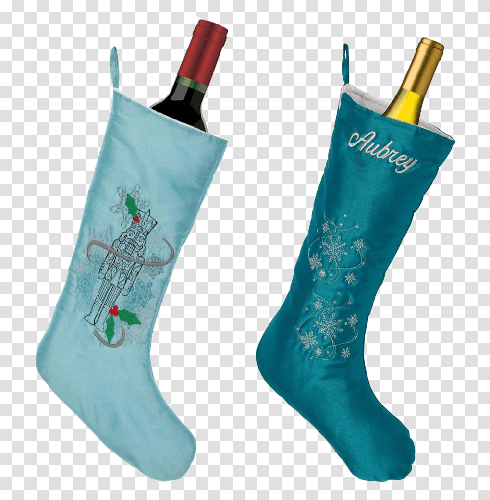 Embroider Buddy Stockings Make Great Wine Sleeves Wine Bottle Vector, Christmas Stocking, Gift, Apparel Transparent Png