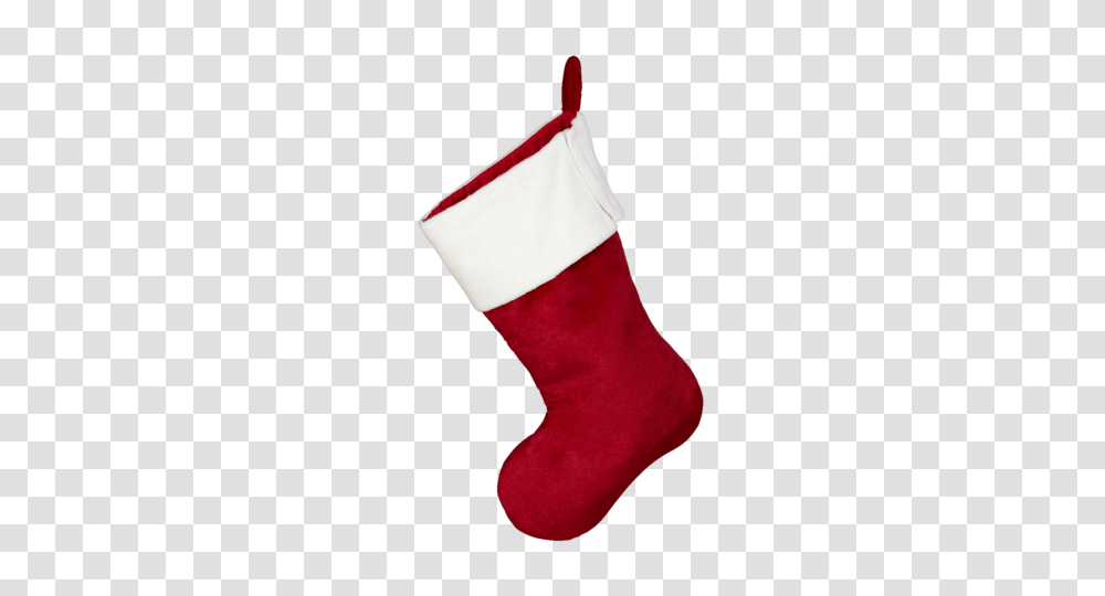 Embroider Red Christmas Stocking, Sock, Shoe, Footwear Transparent Png