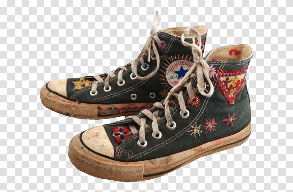 Embroidered Converse, Apparel, Shoe, Footwear Transparent Png
