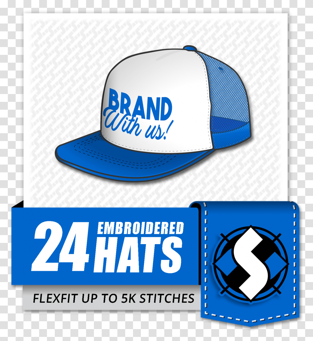 Embroidered Hats For Baseball, Clothing, Apparel, Baseball Cap, Text Transparent Png