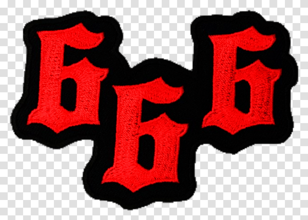 Embroidered Patch Download 666 Gothic, Alphabet, Label Transparent Png