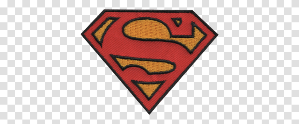 Embroidered Patch Superman Logo Patchix Logo Superman, Rug, Symbol, Trademark, Armor Transparent Png