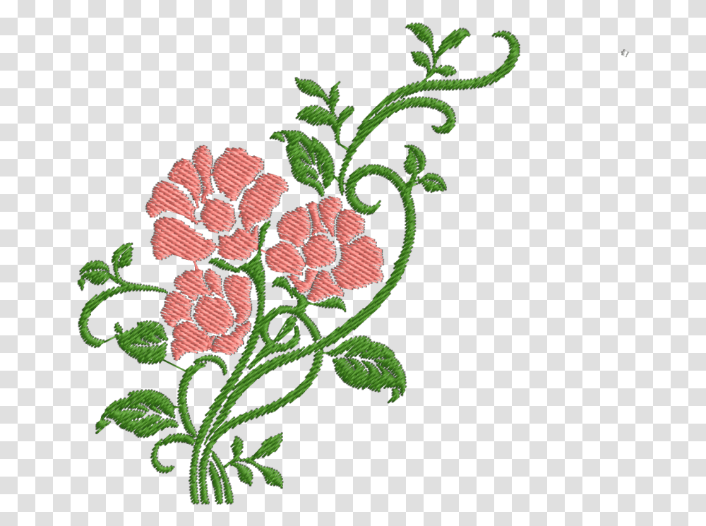 Embroidery Art Flower Design, Pattern, Floral Design, Plant Transparent Png