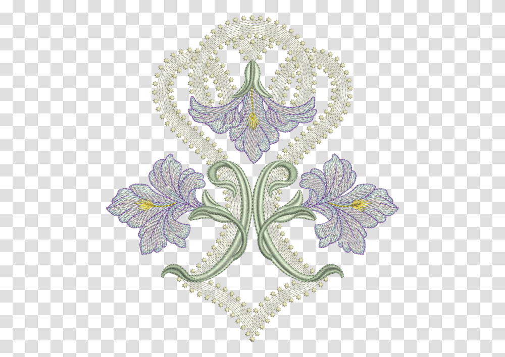 Embroidery Art Nouveau, Rug, Pattern, Lace Transparent Png