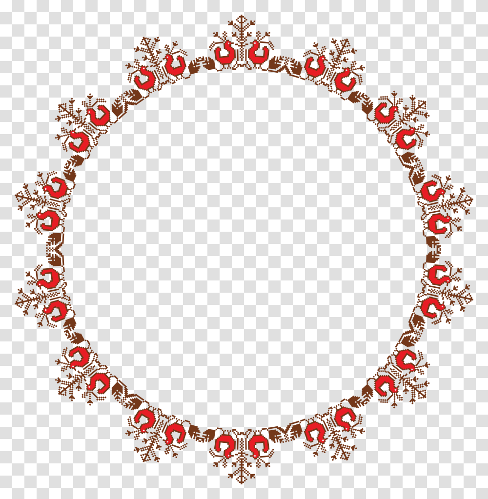 Embroidery Clipart Round Frame, Label, Oval Transparent Png