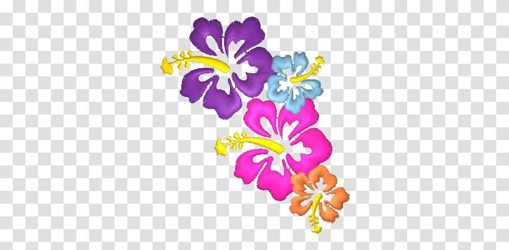 Embroidery Options Flowers Kids Travel Zone Hibiscus Clip Art, Plant, Blossom, Pollen, Geranium Transparent Png