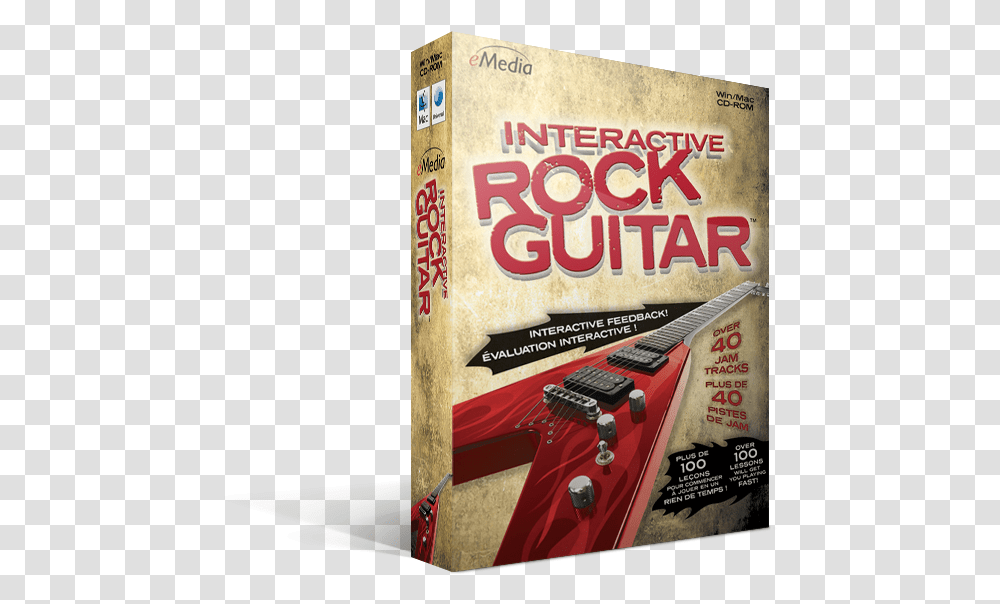 Emedia Interactive Rock Guitar Flyer, Leisure Activities, Musical Instrument, Poster, Advertisement Transparent Png