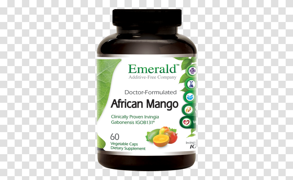 Emerald African Mango Bottle Bitter Melon Supplement, Plant, Food, Syrup Transparent Png