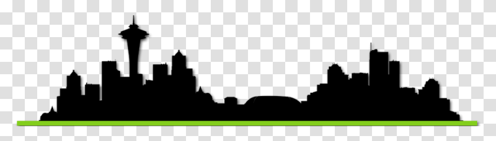 Emerald City Wizards Seattle Skyline Stencil, Outdoors, Halo, Quake Transparent Png