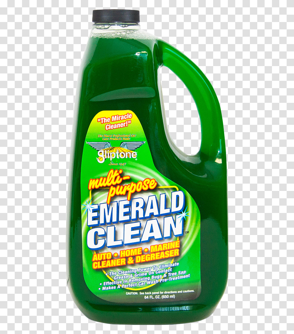 Emerald Clean 64 Oz, Bottle, Beer, Alcohol, Beverage Transparent Png