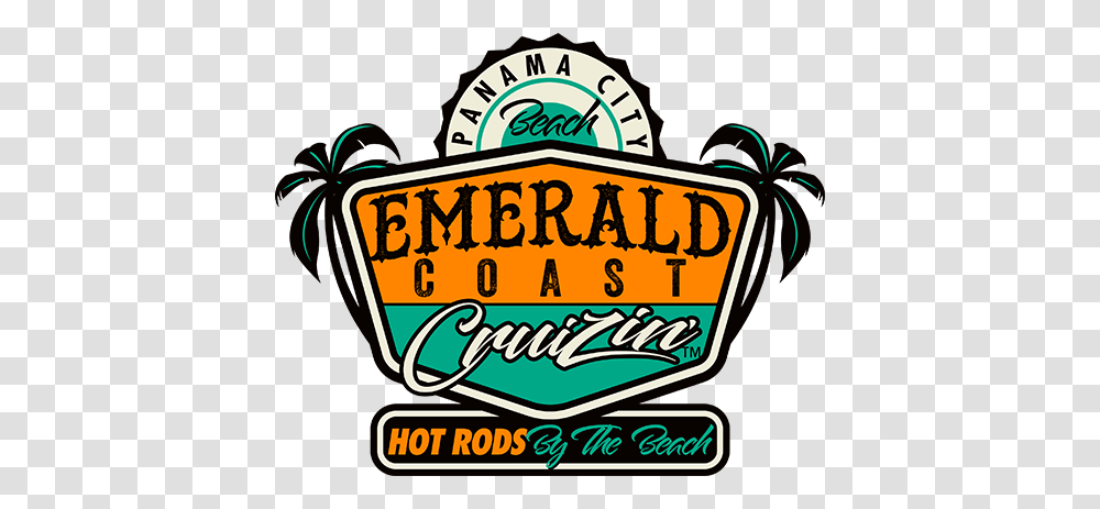 Emerald Coast Cruizin Panama City Beach Classic Car Show, Label, Word, Logo Transparent Png