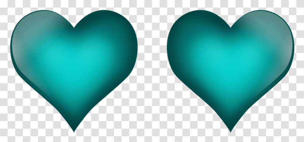 Emerald Green Hearts Heart Love Teal Green Heart, Balloon, Footprint, Light Transparent Png