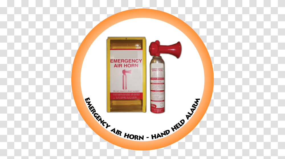 Emergency Air Horn, Label, Bottle, Beverage Transparent Png